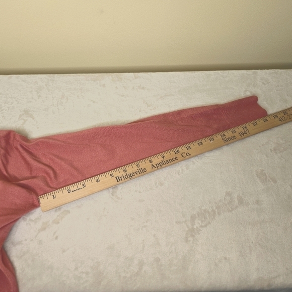 Lety & Me Open Front Coral Pink Cardigan Size Small - Picture 3 of 9